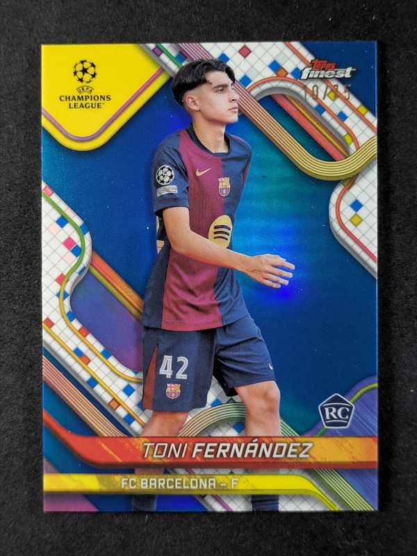 2024 Topps Finest UEFA Club Competitions #123 Blue Refractor /75