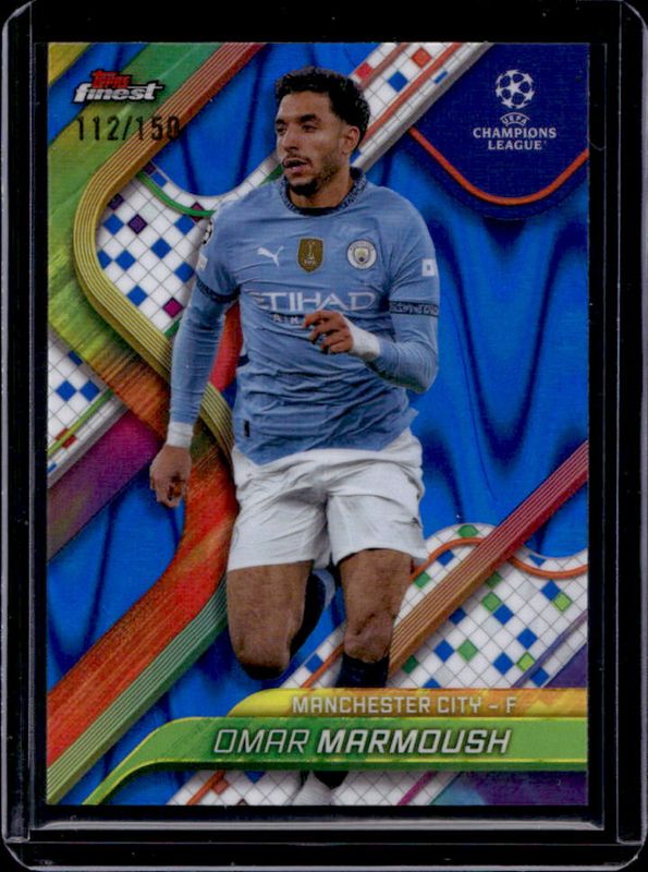 2024 Topps Finest UEFA Club Competitions #108 Blue RayWave Refractor /150