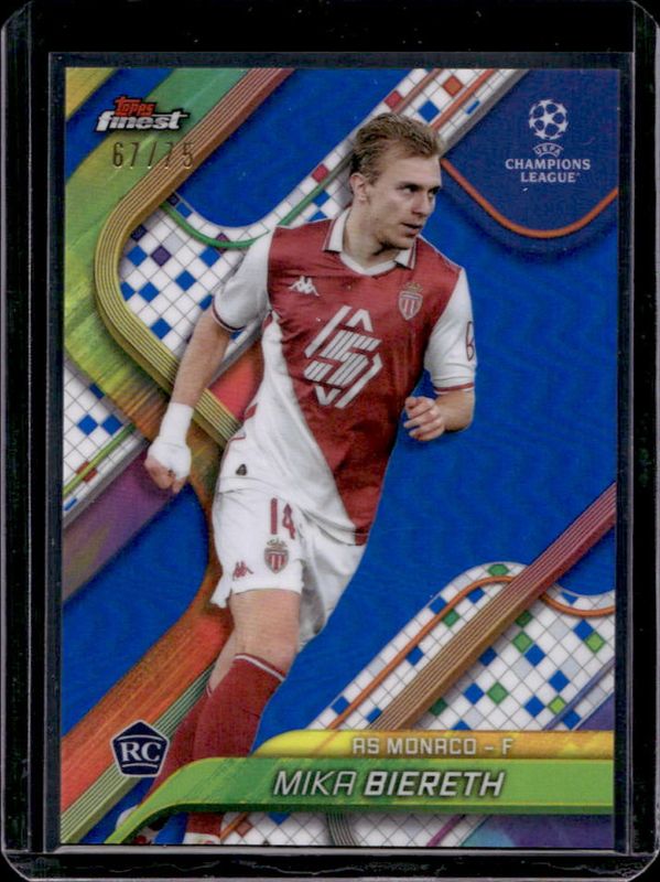 2024 Topps Finest UEFA Club Competitions #113 Blue Refractor /75
