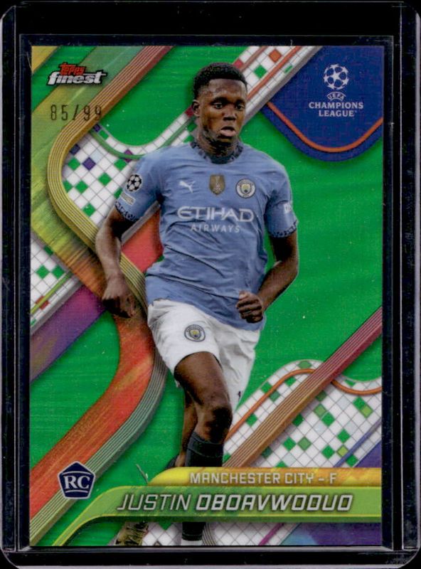2024 Topps Finest UEFA Club Competitions #112 Green Refractor /99