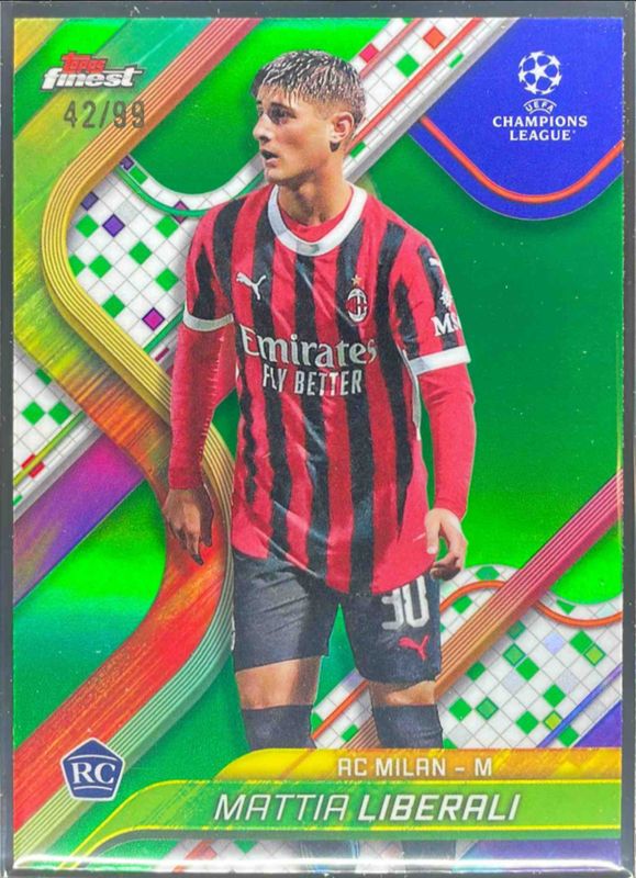 2024 Topps Finest UEFA Club Competitions #78 Green Refractor /99