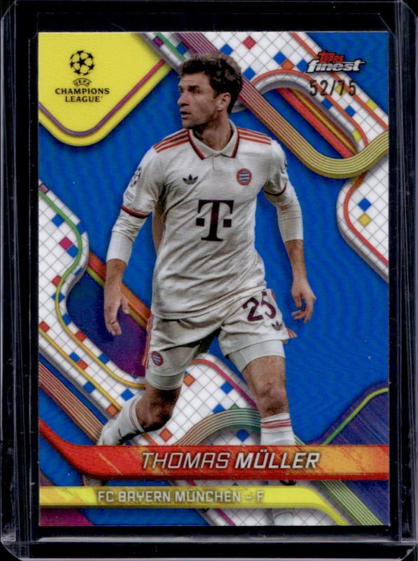 2024 Topps Finest UEFA Club Competitions #141 Blue Refractor /75