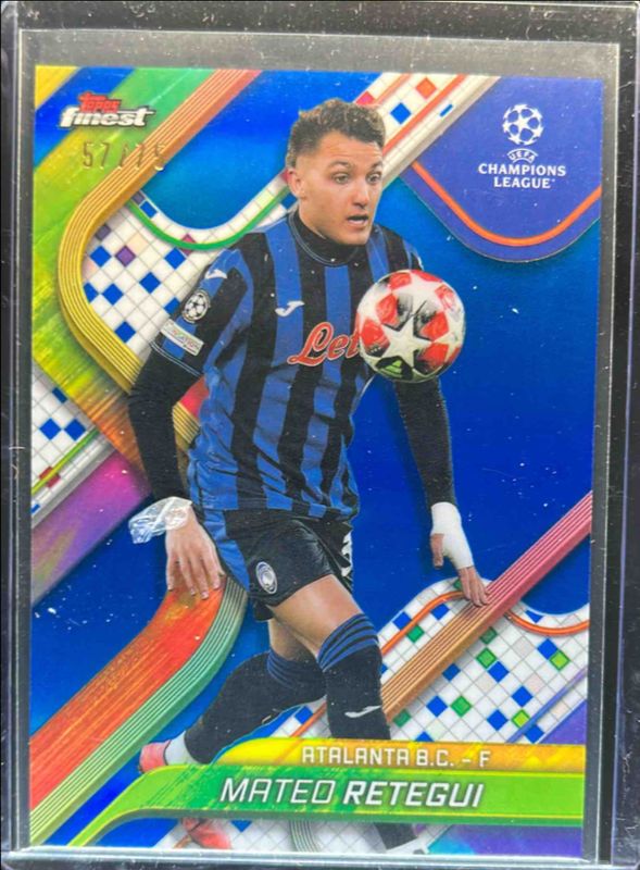 2024 Topps Finest UEFA Club Competitions #57 Blue Refractor /75