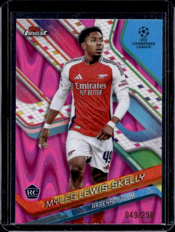 2024 Topps Finest UEFA Club Competitions #125 Pink RayWave Refractor /250