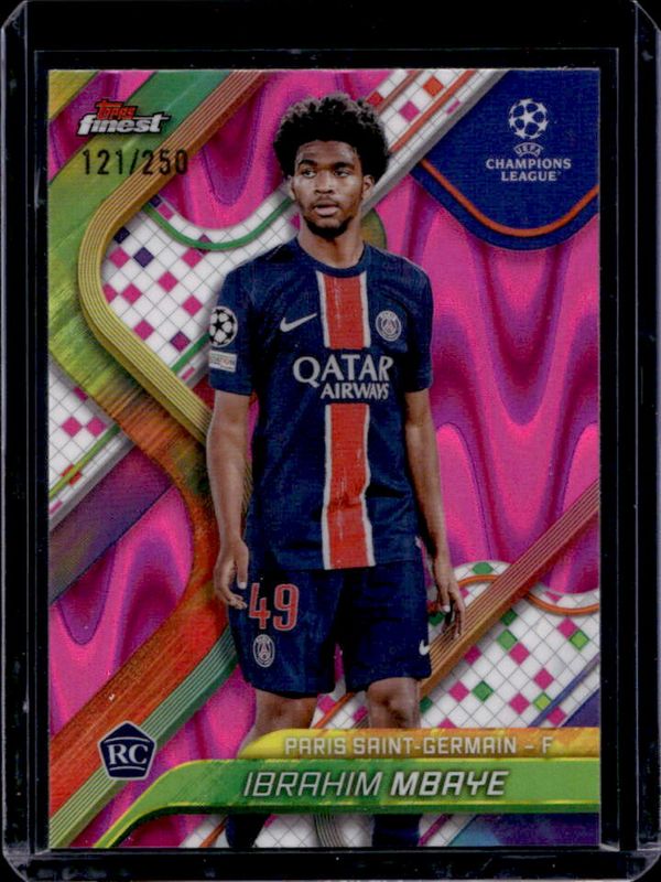 2024 Topps Finest UEFA Club Competitions #103 Pink RayWave Refractor /250