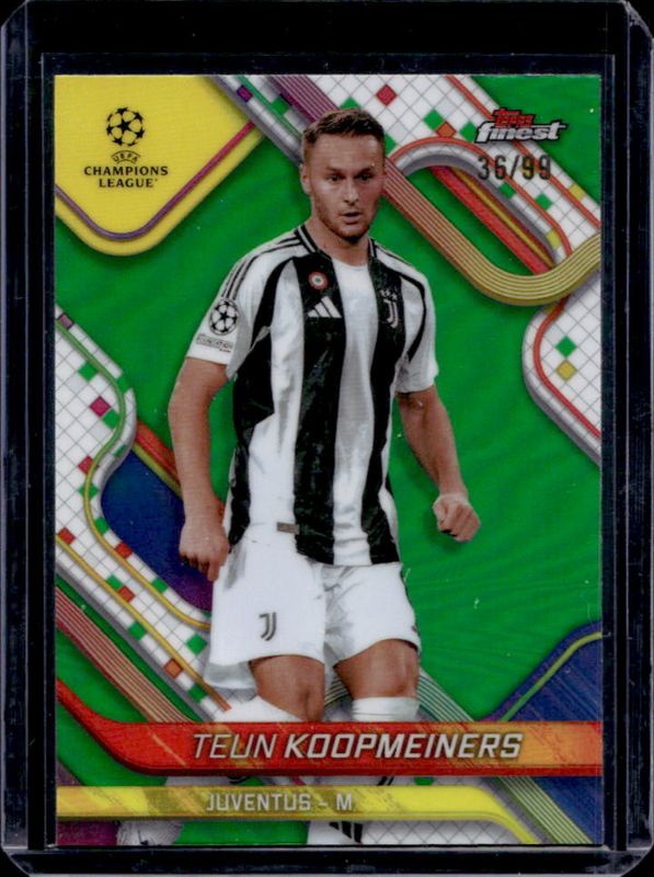 2024 Topps Finest UEFA Club Competitions #73 Green Refractor /99