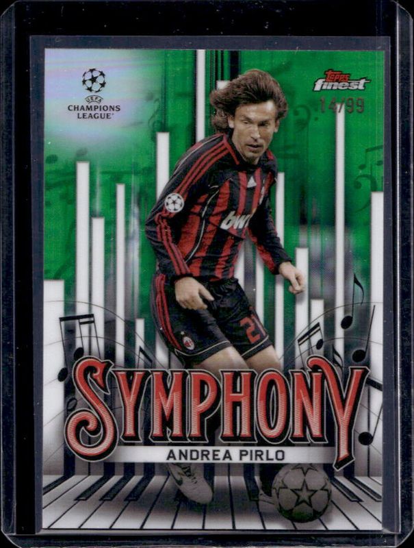 2024 Topps Finest UEFA Club Competitions #SY-4 Finest Symphony - Green Refractor /99