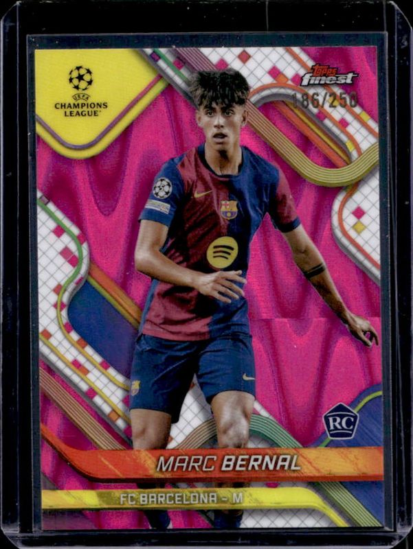 2024 Topps Finest UEFA Club Competitions #93 Pink RayWave Refractor /250