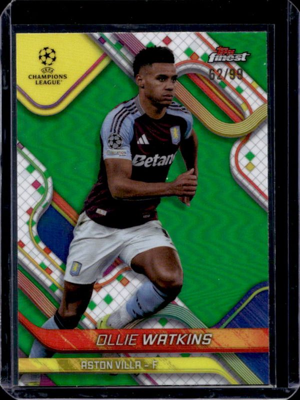 2024 Topps Finest UEFA Club Competitions #122 Green Refractor /99
