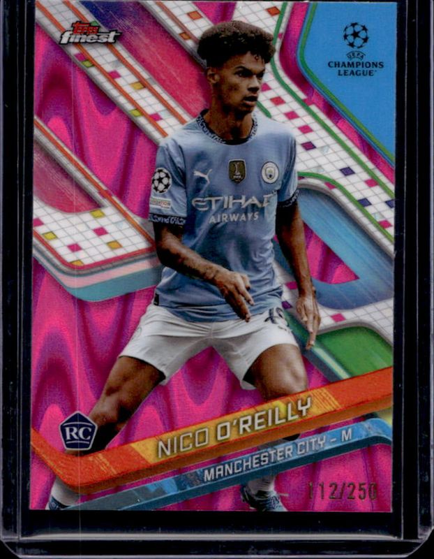 2024 Topps Finest UEFA Club Competitions #33 Pink RayWave Refractor /250