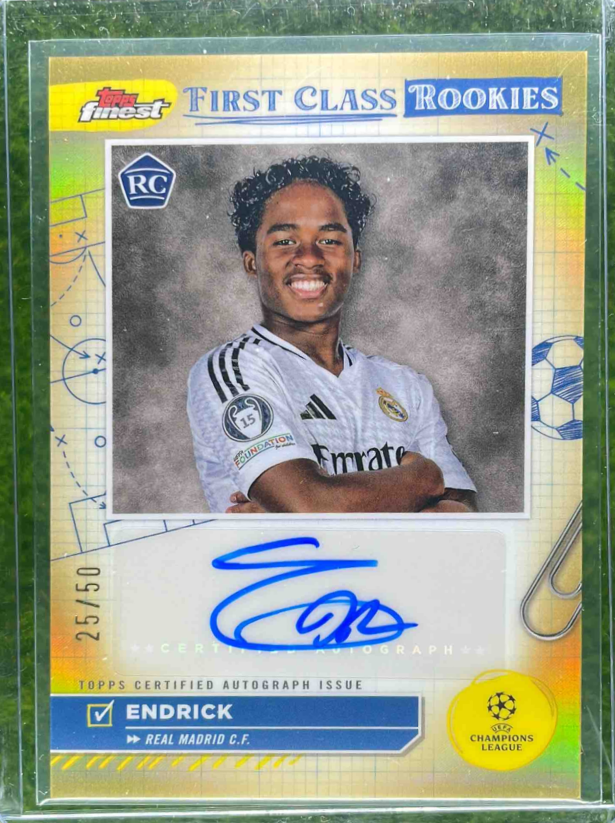 Endrick 2024 Topps Finest UEFA Club Competitions #FCA-EN Finest