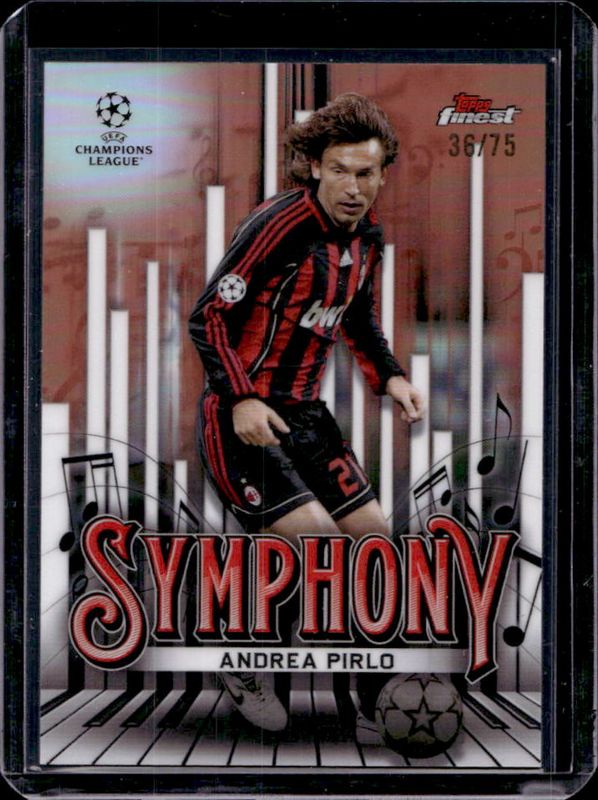2024 Topps Finest UEFA Club Competitions #SY-4 Finest Symphony - Rose Gold Refractor /75
