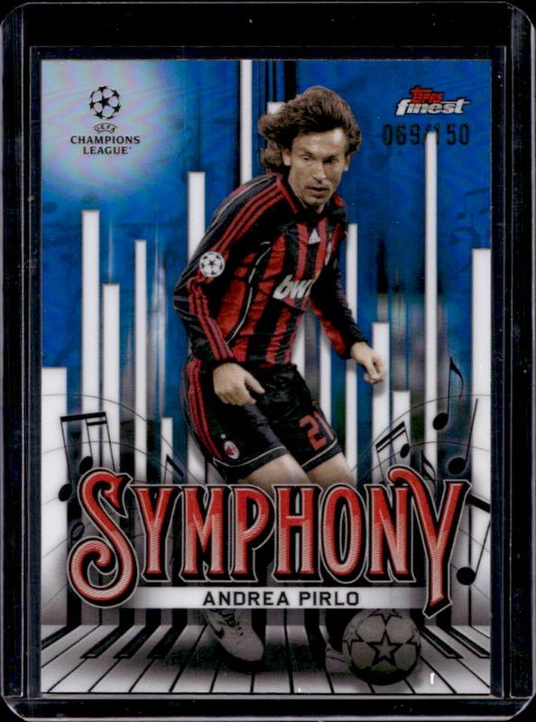 2024 Topps Finest UEFA Club Competitions #SY-4 Finest Symphony - Blue Refractor /150