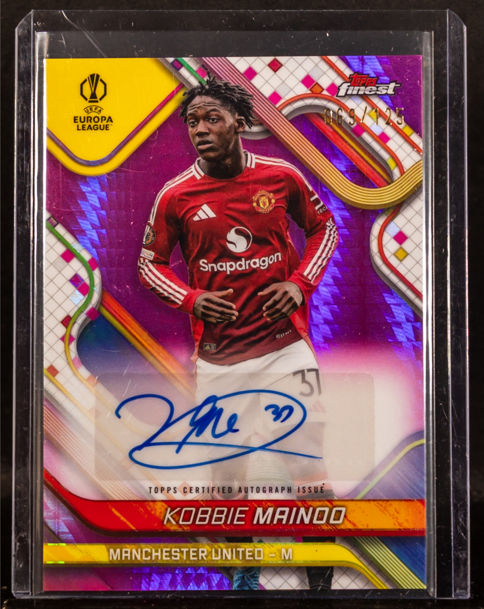 Kobbie Mainoo 2024 Topps Finest UEFA Club Competitions #BA-KB Base