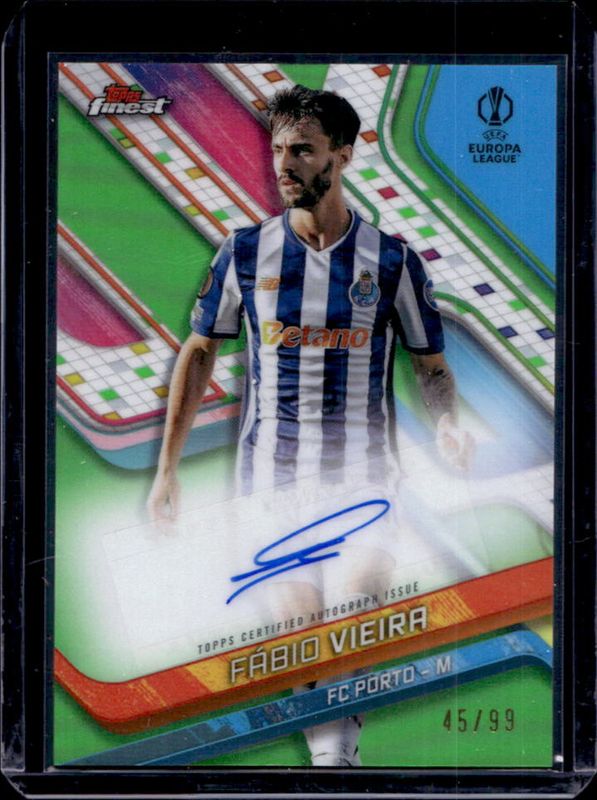 2024 Topps Finest UEFA Club Competitions #BA-FO Base Autographs - Neon Green Refractor /99