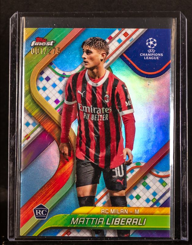 2024 Topps Finest UEFA Club Competitions #78 Sky Blue Refractor /275