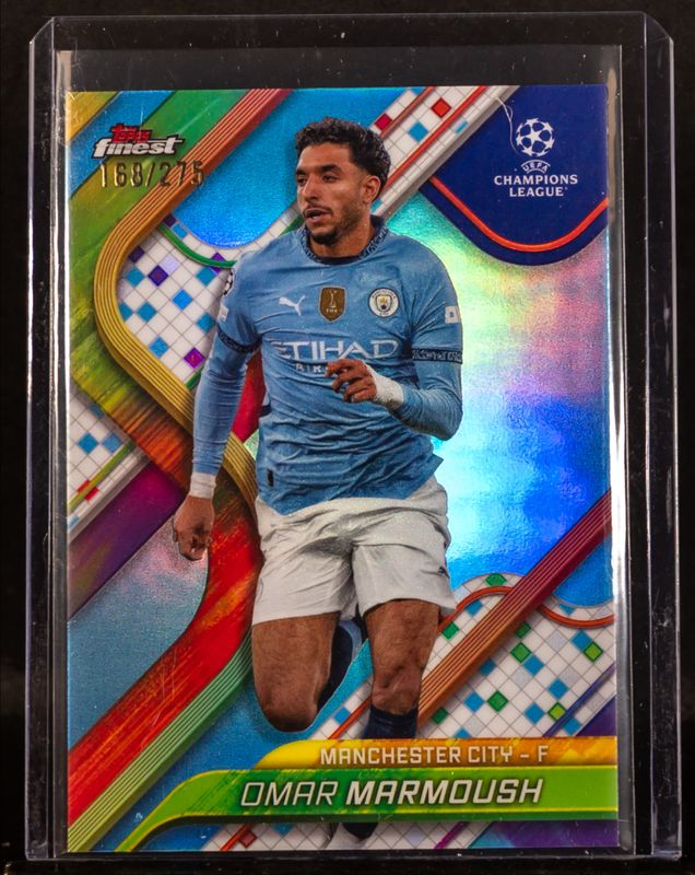 2024 Topps Finest UEFA Club Competitions #108 Sky Blue Refractor /275