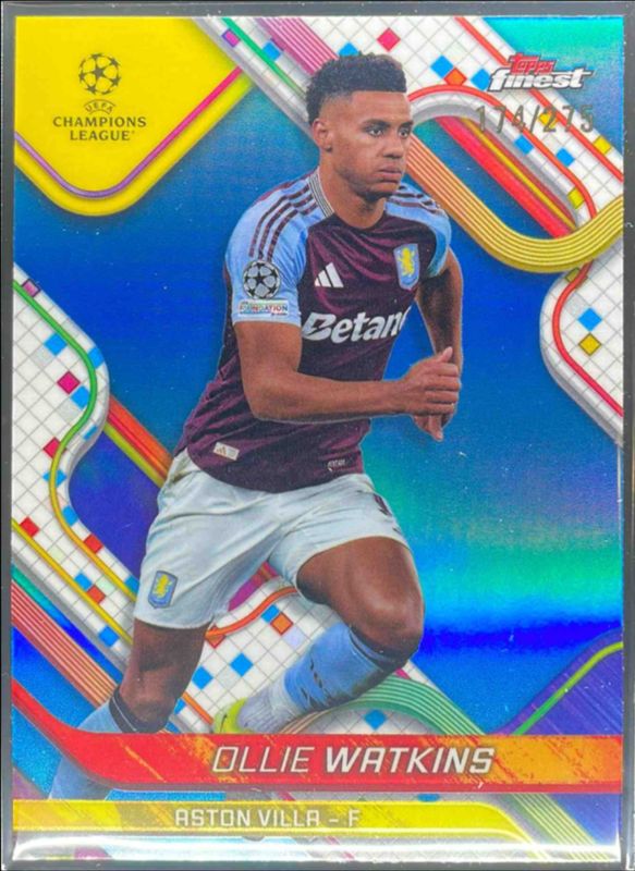 2024 Topps Finest UEFA Club Competitions #122 Sky Blue Refractor /275