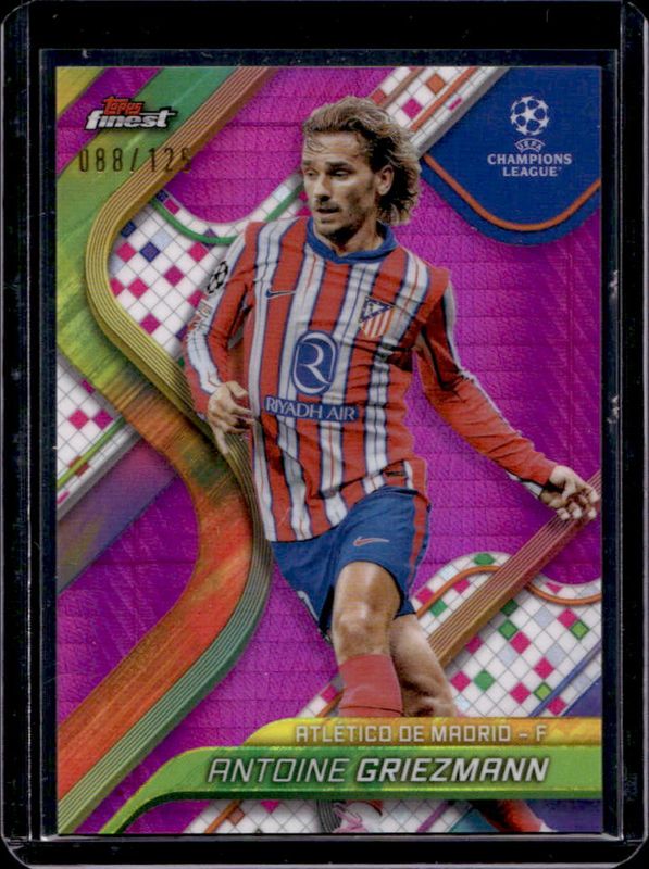 2024 Topps Finest UEFA Club Competitions #89 Pink Prism Refractor /125