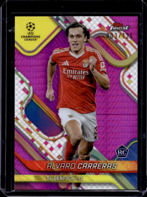 2024 Topps Finest UEFA Club Competitions #85 Pink Prism Refractor /125