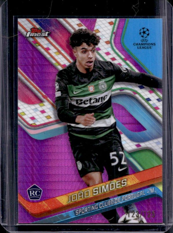 2024 Topps Finest UEFA Club Competitions #83 Pink Prism Refractor /125