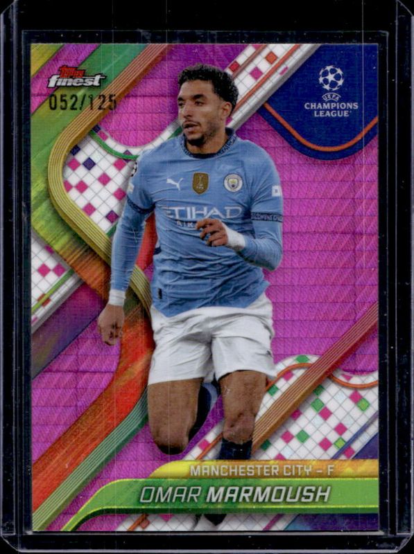 2024 Topps Finest UEFA Club Competitions #108 Pink Prism Refractor /125