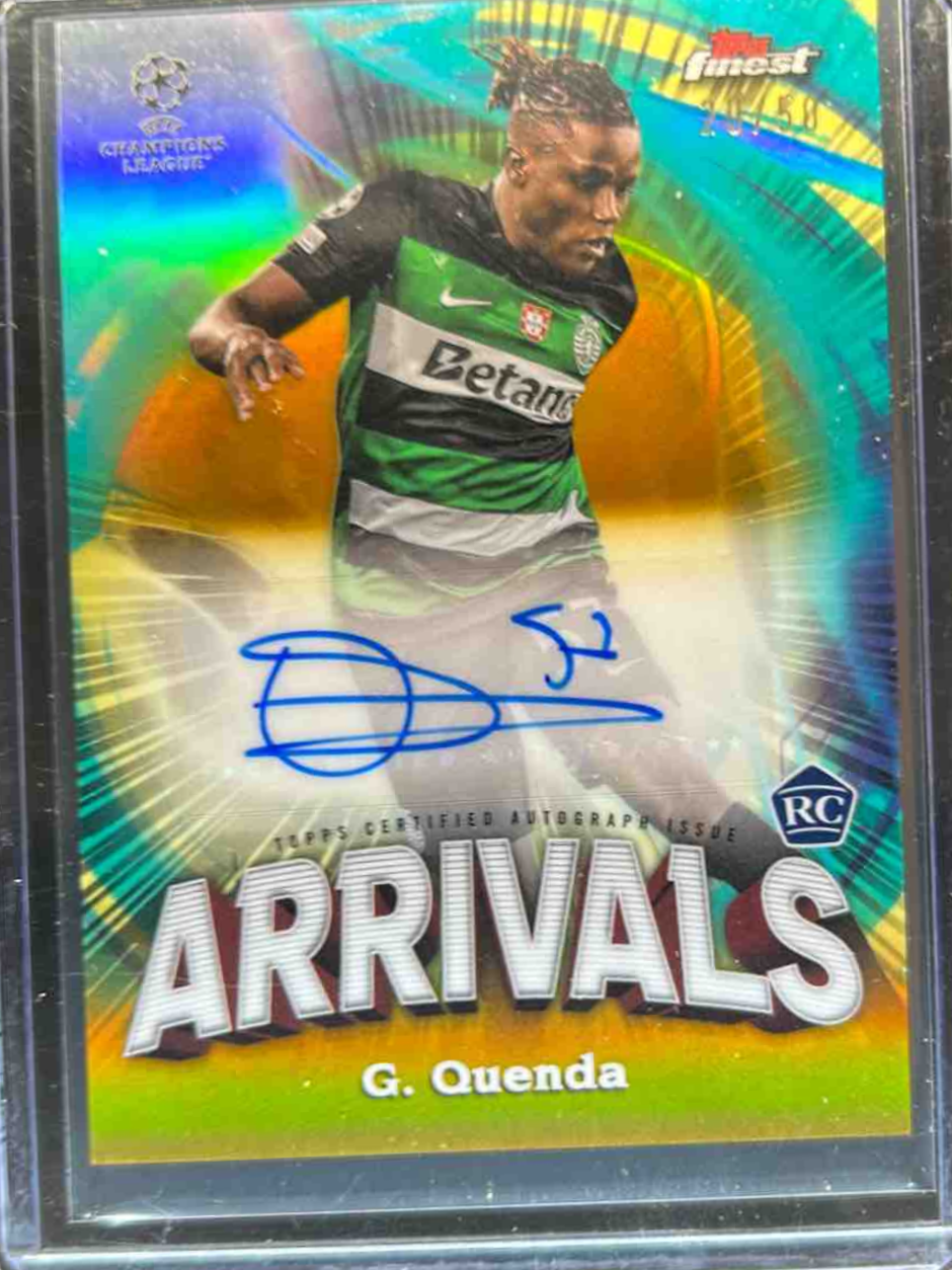 Geovany Quenda 2024 Topps Finest UEFA Club Competitions #AA-GQ