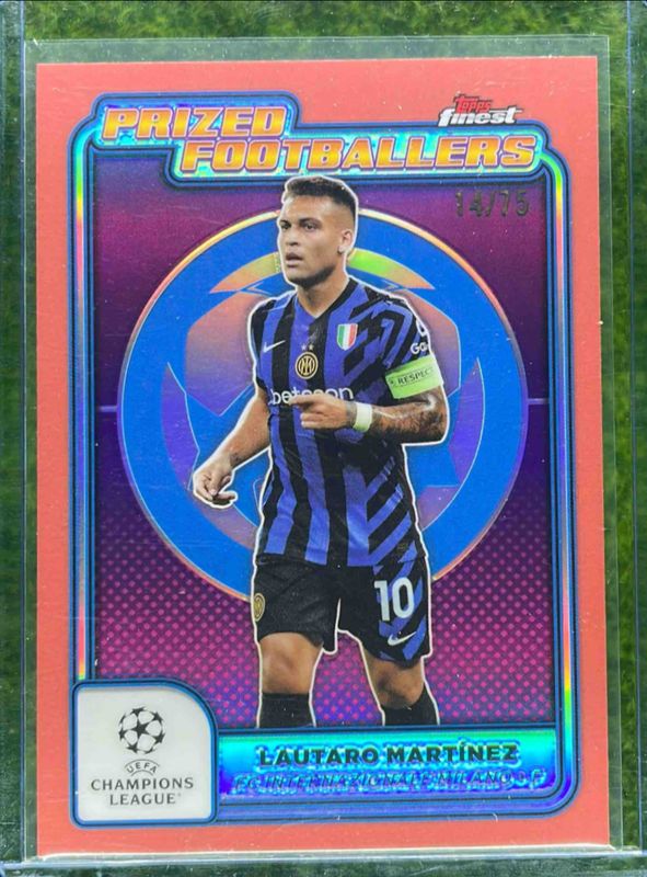 2024 Topps Finest UEFA Club Competitions #PF-20 Prized Footballers - Rose Gold Refractor /75