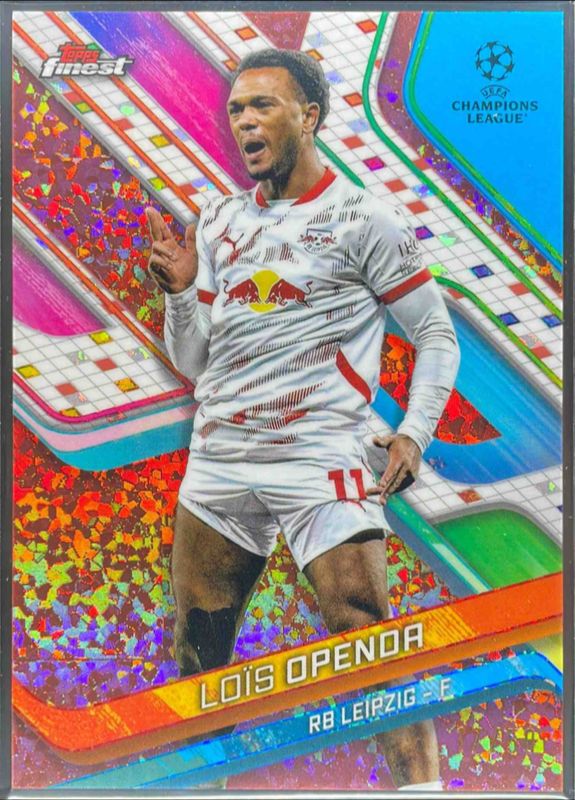 2024 Topps Finest UEFA Club Competitions #25 Rose Gold Mini Diamond Refractor /50
