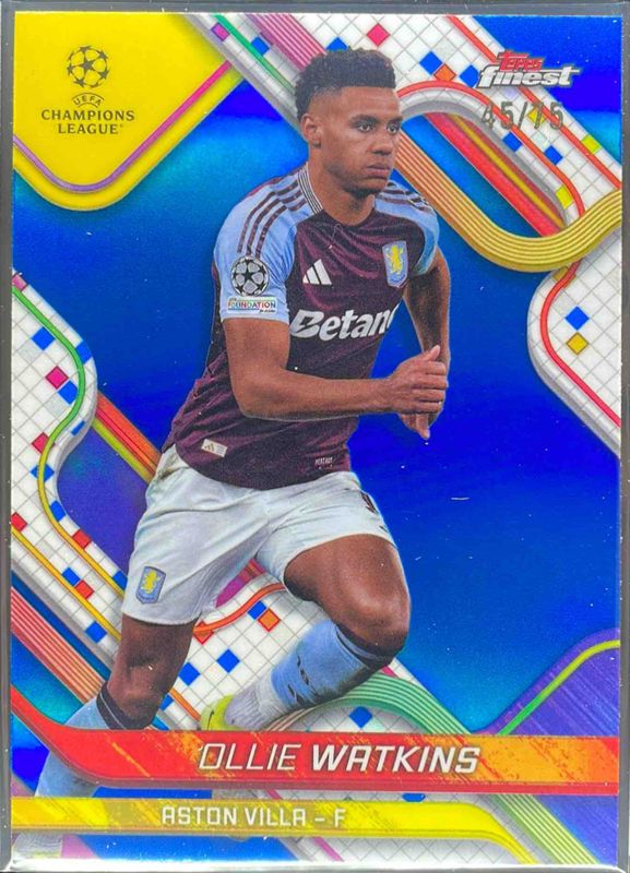 2024 Topps Finest UEFA Club Competitions #122 Blue Refractor /75