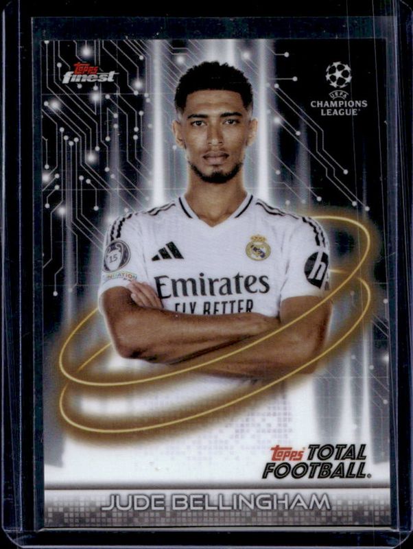 Jude Bellingham 2024 Topps Finest UEFA Club Competitions #FF-3 Total Football's Finest RAW