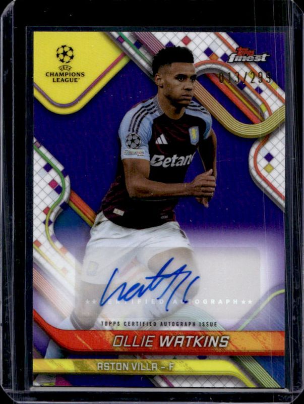 2024 Topps Finest UEFA Club Competitions #BA-OW Base Autographs - Purple Refractor /299