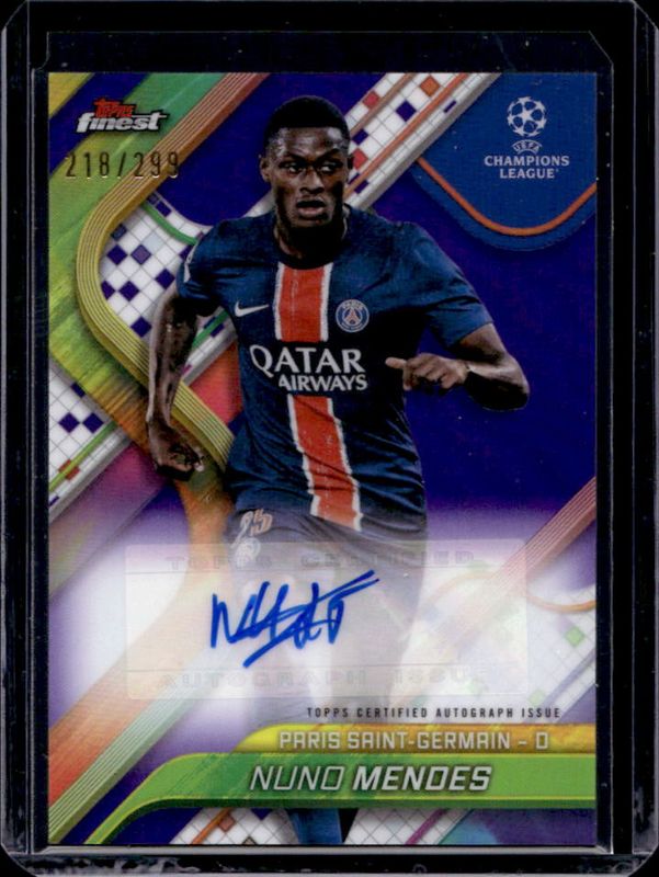 2024 Topps Finest UEFA Club Competitions #BA-NM Base Autographs - Purple Refractor /299