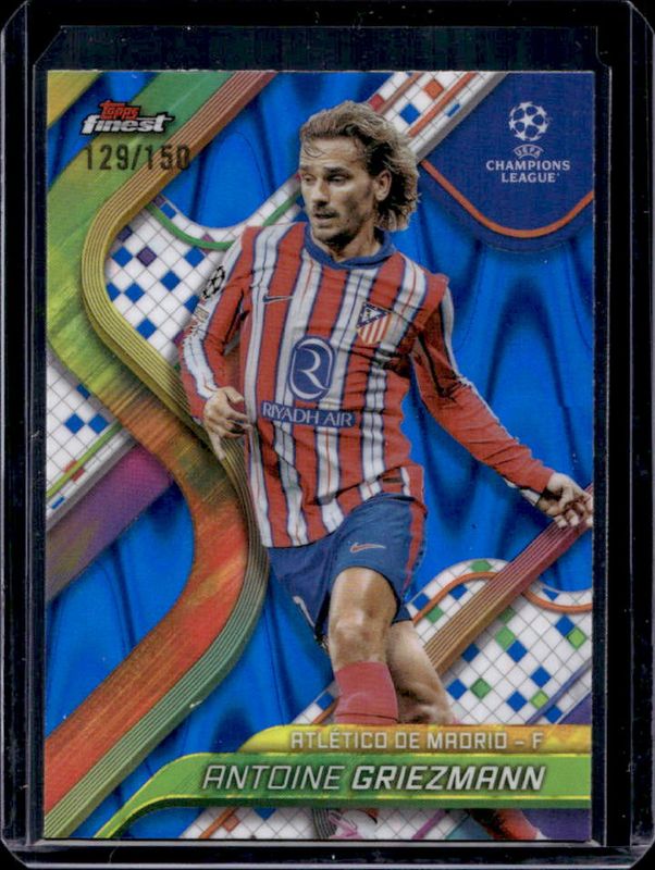 2024 Topps Finest UEFA Club Competitions #89 Blue RayWave Refractor /150