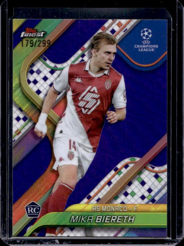 2024 Topps Finest UEFA Club Competitions #113 Purple Refractor /299