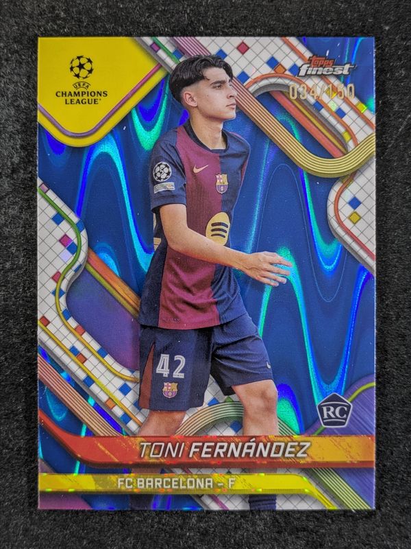2024 Topps Finest UEFA Club Competitions #123 Blue RayWave Refractor /150
