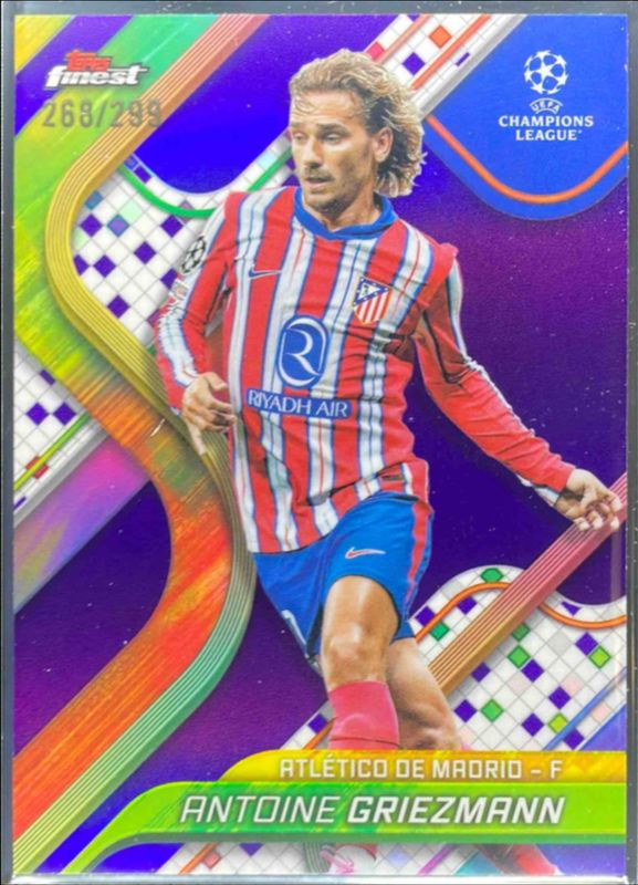 2024 Topps Finest UEFA Club Competitions #89 Purple Refractor /299