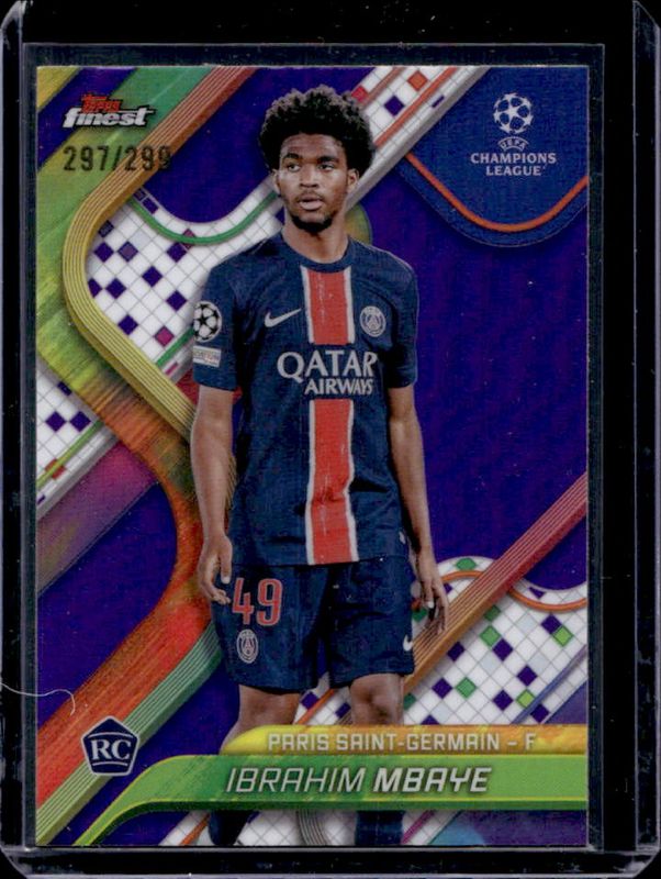 2024 Topps Finest UEFA Club Competitions #103 Purple Refractor /299