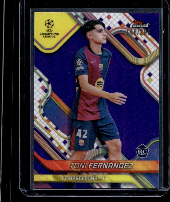 2024 Topps Finest UEFA Club Competitions #123 Purple Refractor /299