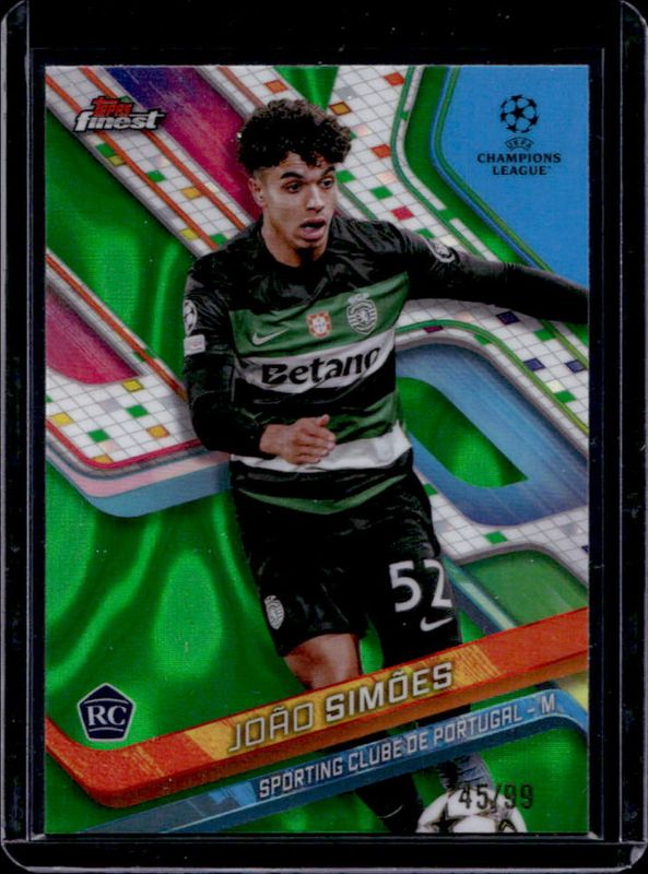2024 Topps Finest UEFA Club Competitions #83 Green Lava Refractor /99
