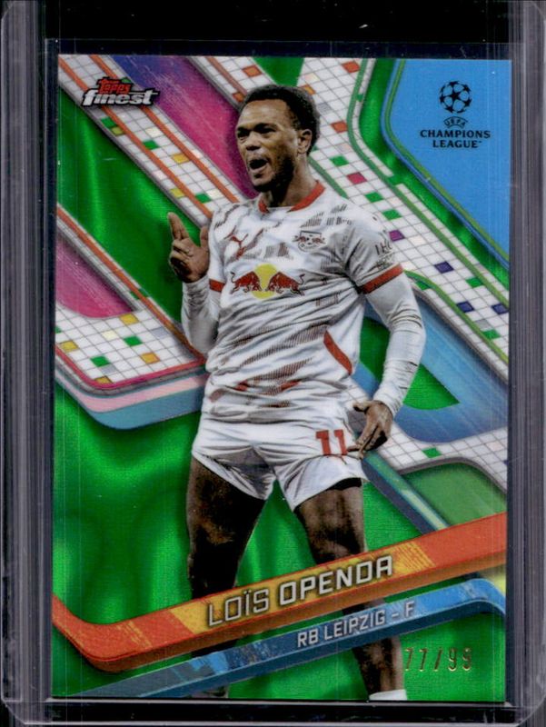 2024 Topps Finest UEFA Club Competitions #25 Green Lava Refractor /99
