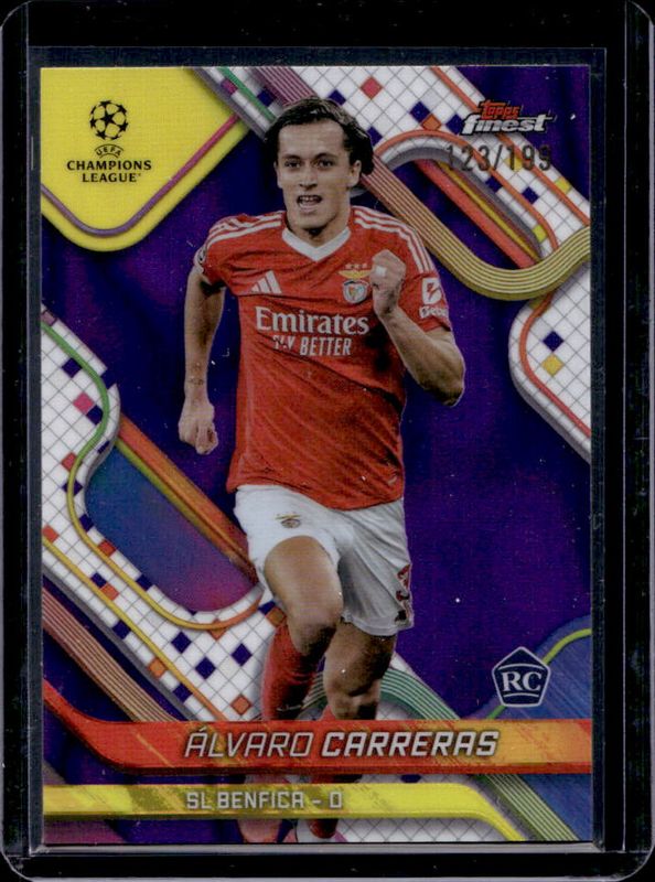 2024 Topps Finest UEFA Club Competitions #85 Purple Lava Refractor /199