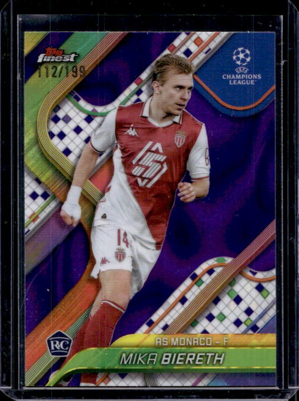 2024 Topps Finest UEFA Club Competitions #113 Purple Lava Refractor /199
