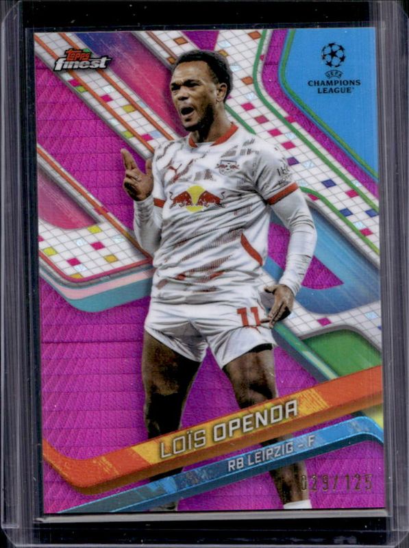 2024 Topps Finest UEFA Club Competitions #25 Pink Prism Refractor /125