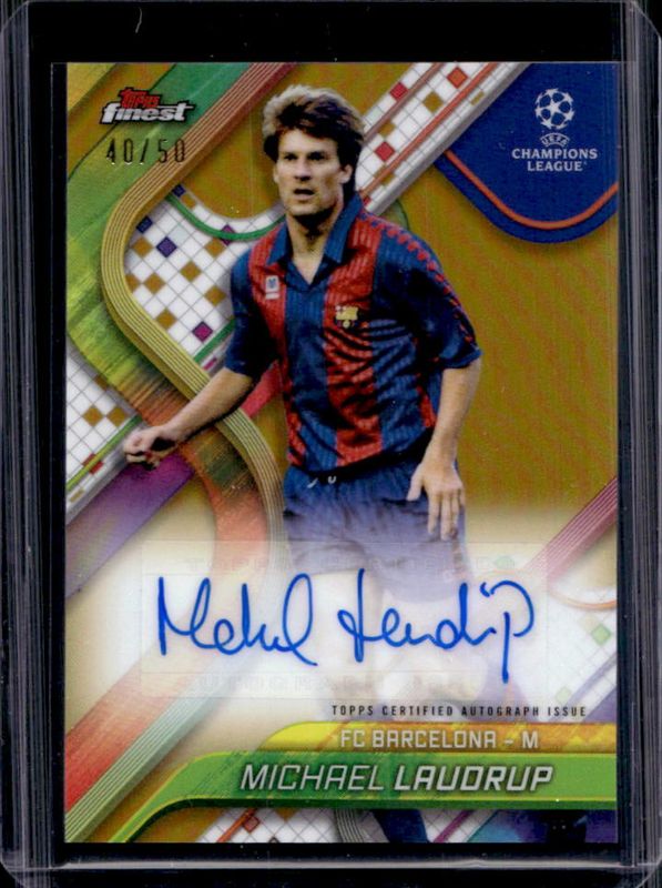 2024 Topps Finest UEFA Club Competitions #BA-LP Base Autographs - Gold Refractor /50