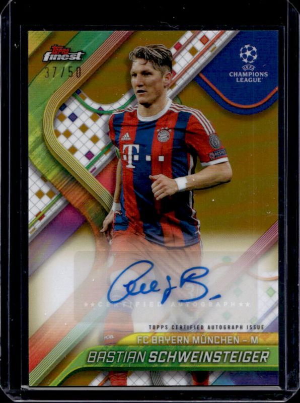 2024 Topps Finest UEFA Club Competitions #BA-SC Base Autographs - Gold Refractor /50