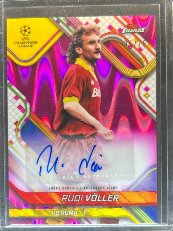 2024 Topps Finest UEFA Club Competitions #BA-VO Base Autographs - Magenta Wave Refractor /75