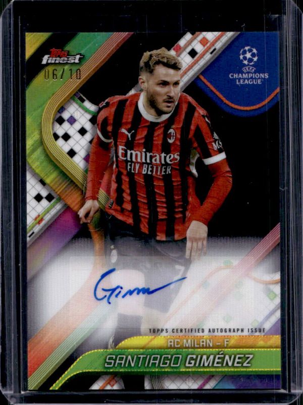 2024 Topps Finest UEFA Club Competitions #BA-SG Base Autographs - Black Refractor /10