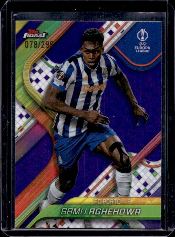 2024 Topps Finest UEFA Club Competitions #44 Purple Refractor /299