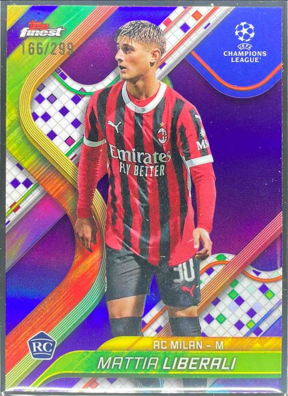 2024 Topps Finest UEFA Club Competitions #78 Purple Refractor /299